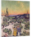 A Walk at Twilight, 1889-90 by Vincent van Gogh