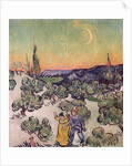 A Walk at Twilight, 1889-90 by Vincent van Gogh