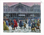 Gare de l'Est Under Snow, 1917 by Maximilien Luce