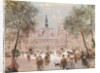 Place de l'Hotel-de-Ville, Paris by Jean Francois Raffaelli