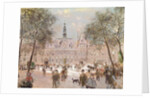 Place de l'Hotel-de-Ville, Paris by Jean Francois Raffaelli