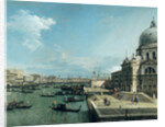 The Entrance to the Grand Canal and the church of Santa Maria della Salute, Venice by (1697-1768) Canaletto