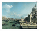 The Entrance to the Grand Canal and the church of Santa Maria della Salute, Venice by (1697-1768) Canaletto