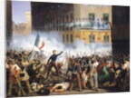 Battle in the rue de Rohan by Hippolyte Lecomte