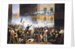 Battle in the rue de Rohan, 28th July 1830, 1831 by Hippolyte Lecomte