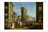 Passage of Allied Sovereigns in Front of the Porte Saint-Denis, 31st March 1814 by Jean Zippel