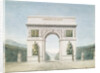 Design for the Arc de Triomphe with a wooded background by Jean Francois Therese Chalgrin
