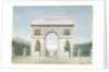 Design for the Arc de Triomphe with a wooded background by Jean Francois Therese Chalgrin