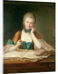 Madame du Chatelet-Lomont working, 18th century by Maurice Quentin de la Tour