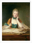 Madame du Chatelet-Lomont working, 18th century by Maurice Quentin de la Tour