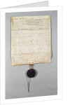 Charter of the Peronne Commune, granted by Philippe Auguste 1209 by French School