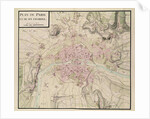 Map of Paris and its Surroundings by Sebastien Le Prestre de Vauban