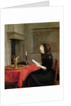 Woman Reading, c.1662 by Gerard Terborch