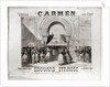 Cover of the score of piano quadrille from 'Carmen' by Edouard Strauss by A. Lamy