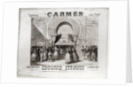 Cover of the score of piano quadrille from 'Carmen' by Edouard Strauss by A. Lamy
