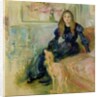 Julie Manet and her Greyhound Laerte, 1893 by Berthe Morisot