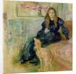 Julie Manet and her Greyhound Laerte, 1893 by Berthe Morisot