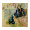Julie Manet and her Greyhound Laerte, 1893 by Berthe Morisot