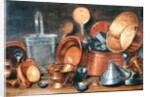 Still Life with Kitchen Utensils by Cornelis Jacobsz Delff