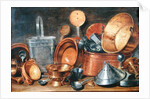 Still Life with Kitchen Utensils by Cornelis Jacobsz Delff