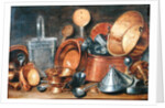 Still Life with Kitchen Utensils by Cornelis Jacobsz Delff
