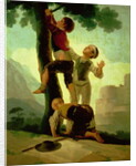 Boys Climbing a Tree, cartoon for a tapestry, 1790-92 by Francisco Jose de Goya y Lucientes