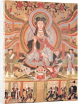 Buddhist banner depicting Dizang and the Six Roads to Rebirth, from Dunhuang by Chinese School