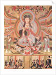 Buddhist banner depicting Dizang and the Six Roads to Rebirth, from Dunhuang by Chinese School