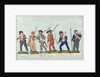 Sans Culotte Lighting his Pipe, Young Butcher, Bourgeois Going to Guard, Huntsman, Citizen Defending his Liberty, Sans Culotte Keeping Guard by Lesueur Brothers