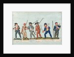 Sans Culotte Lighting his Pipe, Young Butcher, Bourgeois Going to Guard, Huntsman, Citizen Defending his Liberty, Sans Culotte Keeping Guard by Lesueur Brothers