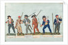 Sans Culotte Lighting his Pipe, Young Butcher, Bourgeois Going to Guard, Huntsman, Citizen Defending his Liberty, Sans Culotte Keeping Guard by Lesueur Brothers