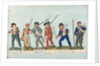 Sans Culotte Lighting his Pipe, Young Butcher, Bourgeois Going to Guard, Huntsman, Citizen Defending his Liberty, Sans Culotte Keeping Guard by Lesueur Brothers