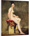 Seated Nude, Mademoiselle Rose by Ferdinand Victor Eugene Delacroix