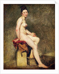 Seated Nude, Mademoiselle Rose by Ferdinand Victor Eugene Delacroix