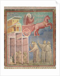 St. Francis Appears to His Companions in a Chariot of Fire, 1296-97 by Giotto