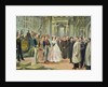 Baron Georges-Eugene Haussmann Napoleon III and Empress Eugenie Visiting the Workers at the Opera by Ed. (after) Gilis