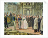 Baron Georges-Eugene Haussmann Napoleon III and Empress Eugenie Visiting the Workers at the Opera by Ed. (after) Gilis