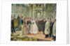 Baron Georges-Eugene Haussmann Napoleon III and Empress Eugenie Visiting the Workers at the Opera by Ed. (after) Gilis