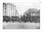 Barricade at the Faubourg Saint-Antoine during the Commune, 18th March 1871 by French School