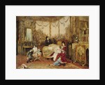Victorien Sardou and his Family in their Drawing Room at Marly-le-Roi, c.1875 by Auguste de la Brely