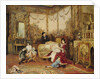 Victorien Sardou and his Family in their Drawing Room at Marly-le-Roi, c.1875 by Auguste de la Brely