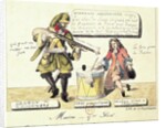Missions of the 17th Century: The Missionary Dragoon forcing a Huguenot to Sign his Conversion to Catholicism by Gottfried or Godefroy Engelmann