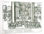 Abjuration of Henri IV at St. Denis on 15th July 1593 by French School