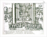 Abjuration of Henri IV at St. Denis on 15th July 1593 by French School