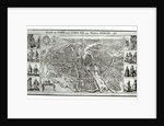 Bird's Eye Plan of Paris, 1615 by Matthaus the Elder Merian