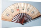 Fan depicting characters involved in the Affaire du Collier, 1786 by French School