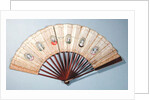 Fan depicting characters involved in the Affaire du Collier, 1786 by French School