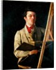 Self Portrait, Sitting next to an Easel, 1825 by Jean Baptiste Camille Corot