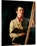 Self Portrait, Sitting next to an Easel, 1825 by Jean Baptiste Camille Corot