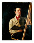 Self Portrait, Sitting next to an Easel, 1825 by Jean Baptiste Camille Corot
